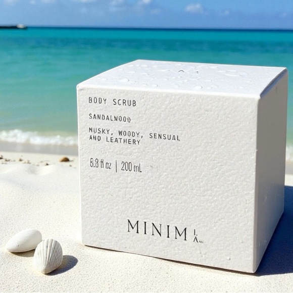 Minim LA Other - Sandalwood Body Scrub by Minim LA 6.8oz Exfoliating Hydrating Luxury Skincare